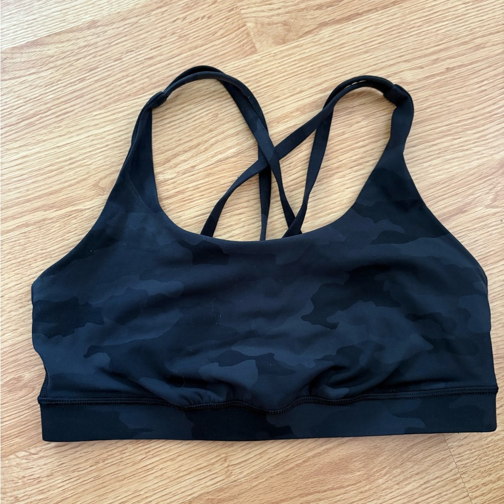 Black Camouflage Lululemon Sports Bra